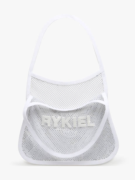Rhinestone Rykiel Mesh Bag Sonia rykiel White strass AC34MA47 other view 4