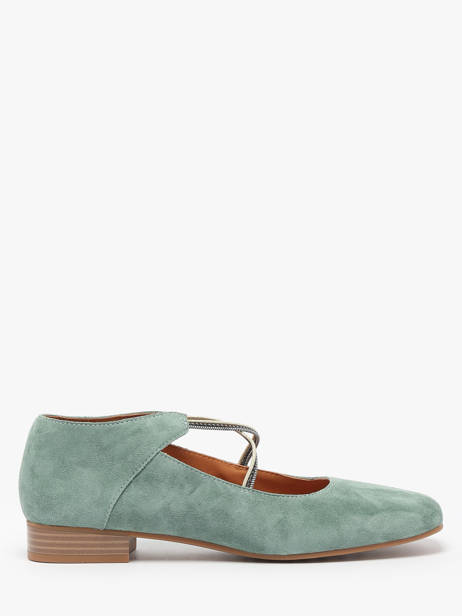 Ballerines En Cuir Mam'zelle Vert women CSGAN25