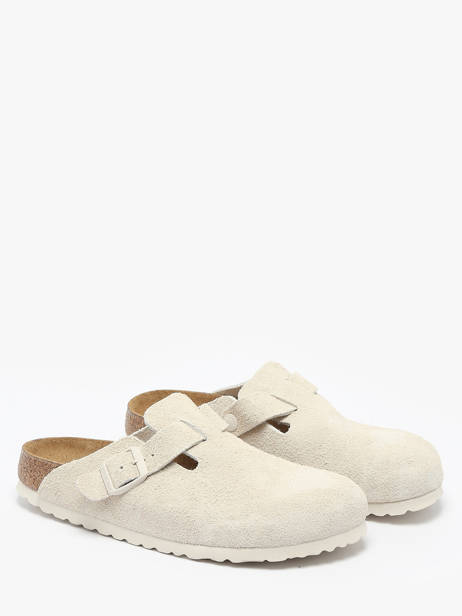 Mules En Cuir Birkenstock Beige women 1027693 vue secondaire 1