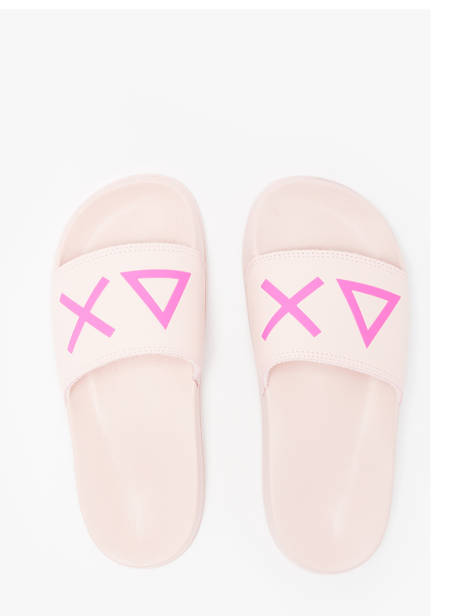 Flip Flops Logo Sun68 Pink women X35204 other view 2