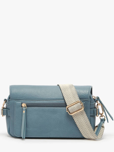 Sac Bandoulière Zip Lulu castagnette Bleu zip YRONDE vue secondaire 4