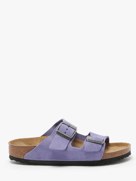 Mules Arizona En Cuir Birkenstock Violet women 1029218