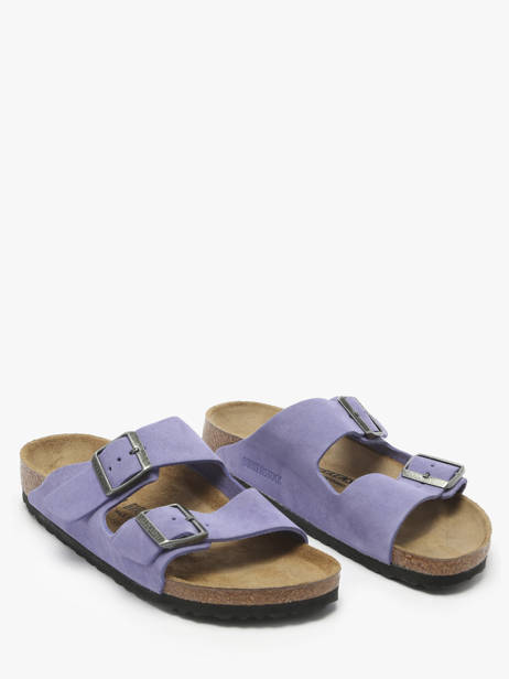 Mules En Cuir Birkenstock Violet women 1029218 vue secondaire 1