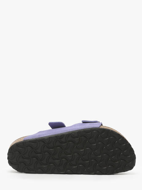 Mules Arizona En Cuir Birkenstock Violet women 1029218 vue secondaire 4