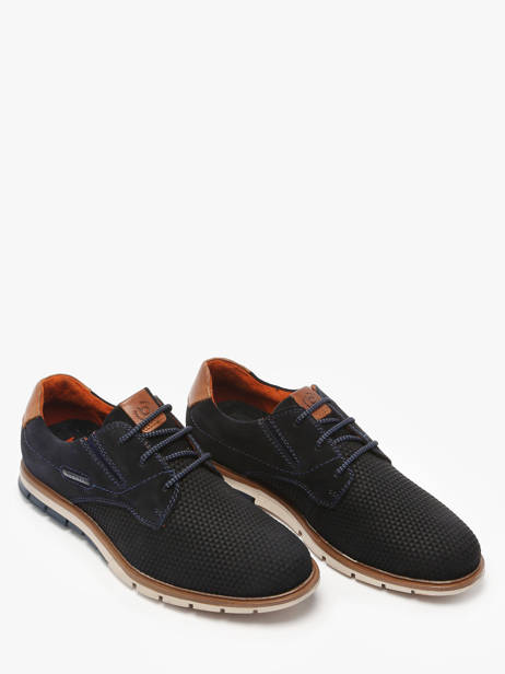 Sneakers Simone En Cuir Bugatti Bleu men 3319711S vue secondaire 1