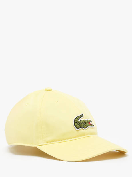 Casquette Lacoste Jaune accessoires RK318600 vue secondaire 1