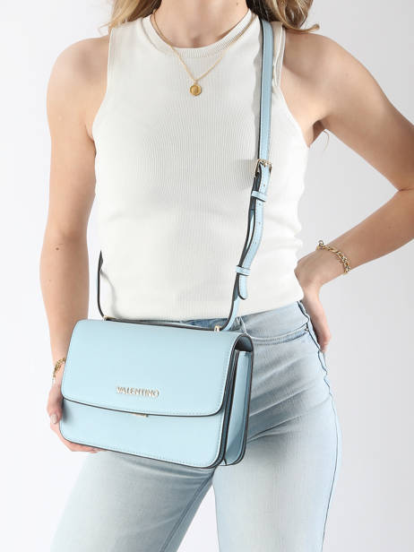 Sac Bandoulière Flap Re Valentino Bleu flap re VBS8ZT09 vue secondaire 1