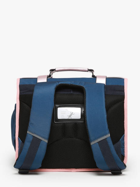 Wheeled Schoolbag 2 Compartments Cameleon Blue vintage fantasy PBVGCA35 other view 4