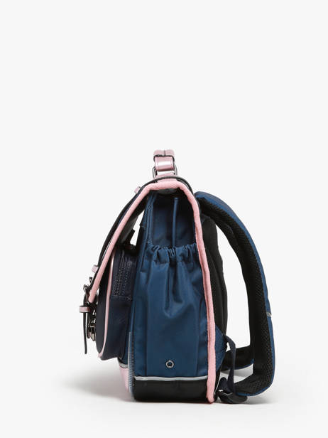 Cartable 2 Compartiments Cameleon Bleu vintage fantasy PBVGCA38 vue secondaire 2