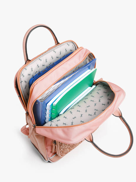 2-compartment Backpack Cameleon Pink vintage fantasy PBVGSD37 other view 3