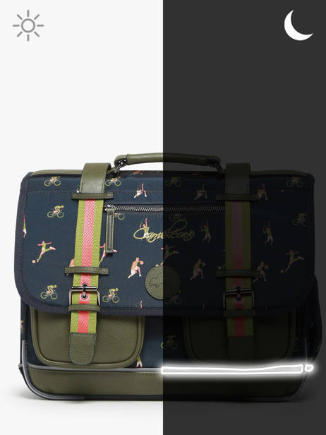 Satchel 2 Compartments Cameleon Green vintage urban 27 other view 7