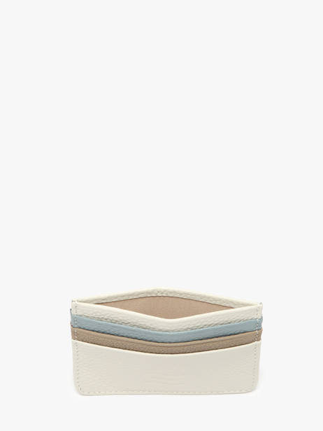 Card Holder Leather Crinkles White caviar 14320C other view 1