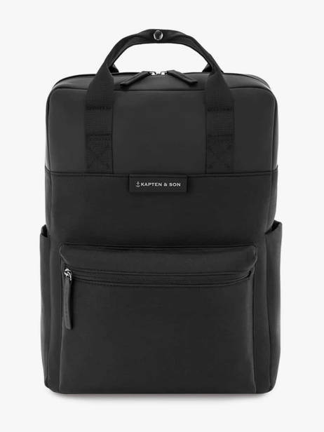 1 Compartment Backpack Kapten and son Black backpack S