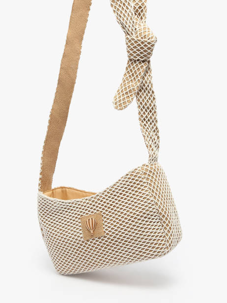 Shoulder Bag Estival Cotton Le voyage en panier Beige estival PM851 other view 2