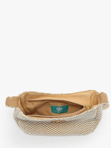 Shoulder Bag Estival Cotton Le voyage en panier Beige estival PM851 other view 3