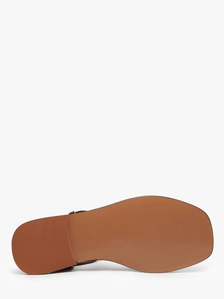 Sandals Daphne In Leather Nuyou Brown accessoires 11013 other view 4