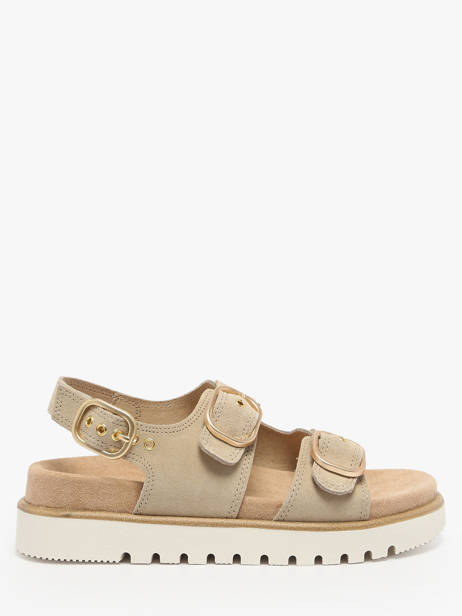 Sandals In Leather Inuovo Beige women D53026
