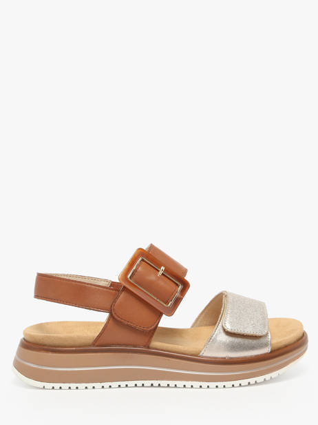 Platform Sandals In Leather Remonte Multicolor women 22