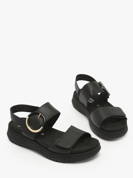 Platform Sandals In Leather Remonte Black women - D2K50-00 other view 1