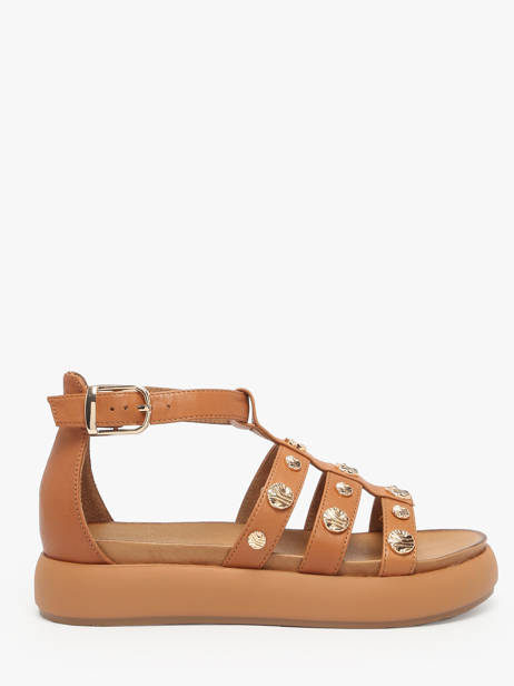 Sandals In Leather Inuovo Brown women A96039