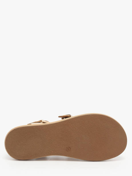 Sandals In Leather Inuovo Gold women A96046 other view 4