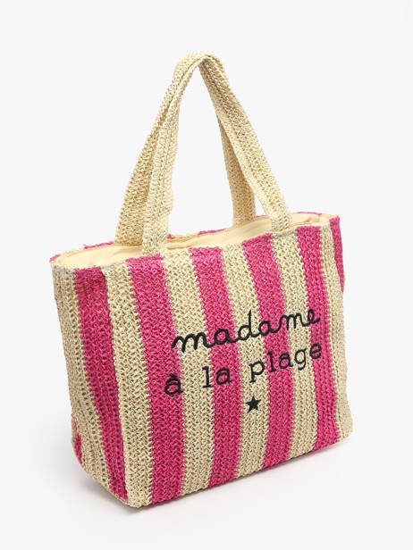 Sac Porté épaule Cabas Polyester Gerard pasquier Rose cabas P25032 vue secondaire 2