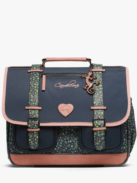 Satchel For Kids 3 Compartments Cameleon Blue vintage fantasy CA41