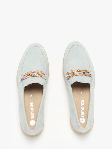 Moccasins In Leather Remonte Blue women 12 other view 3