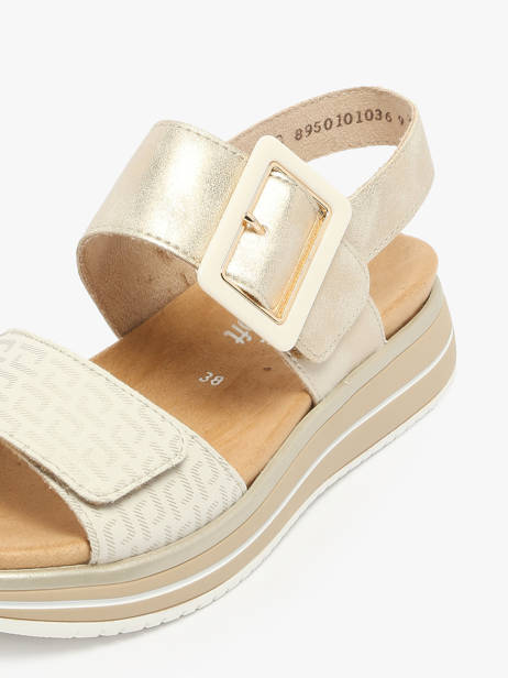 Platform Sandals In Leather Remonte White women 90 other view 2
