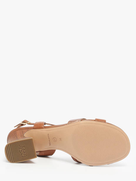 Heeled Sandals In Leather Tamaris Brown women 44 other view 4