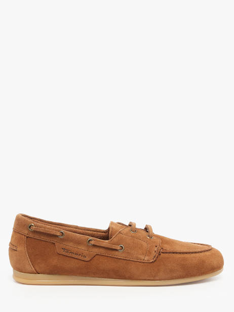 Boat Shoes In Leather Tamaris Brown women 44