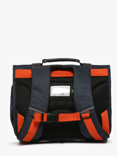 Cartable Enfant 2 Compartiments Cameleon Orange vintage urban CA35 vue secondaire 4