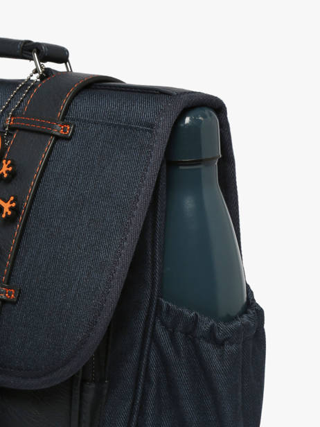 Cartable Enfant 2 Compartiments Cameleon Orange vintage urban CA35 vue secondaire 5