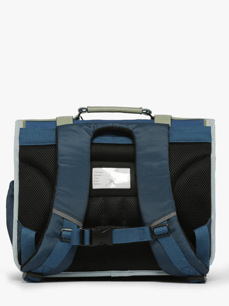 Satchel For Kids 2 Compartments Cameleon Blue vintage urban CA38 other view 4