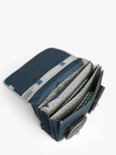 Satchel For Kids 3 Compartments Cameleon Blue vintage urban CA41 other view 3