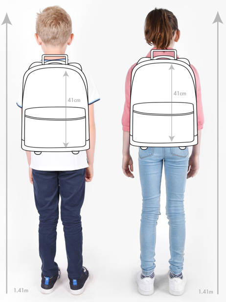 Cartable à Roulettes 2 Compartiments Tann's Bleu les fantaisies f 43265 vue secondaire 1