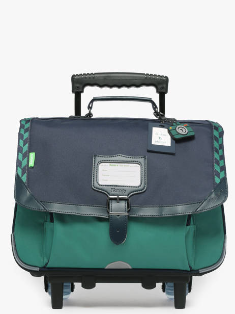 Cartable à Roulettes 2 Compartiments Tann's Vert les fantaisies g 42126