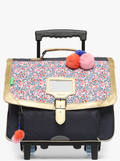Cartable à Roulettes 2 Compartiments Tann's Bleu les fantaisies f 42265