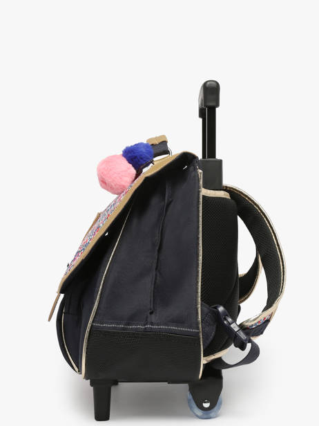 Cartable à Roulettes 2 Compartiments Tann's Bleu les fantaisies f 42265 vue secondaire 2