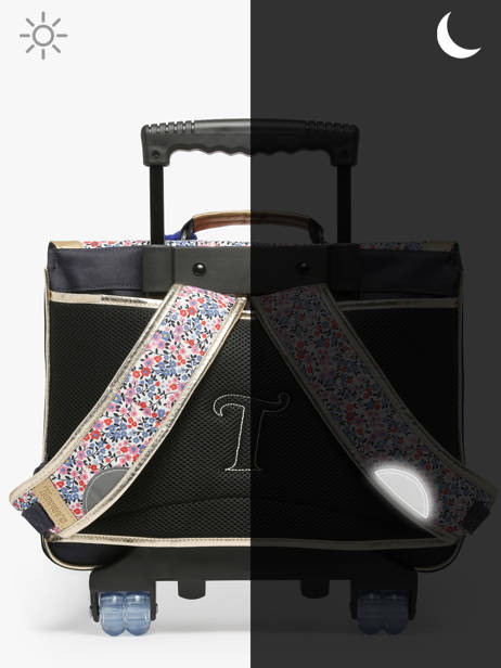 Cartable à Roulettes 2 Compartiments Tann's Bleu les fantaisies f 42265 vue secondaire 6