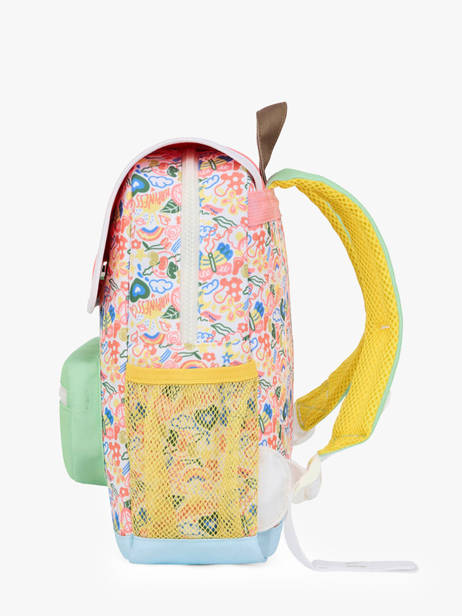 Backpack Hello hossy Multicolor cool kids S6 other view 2