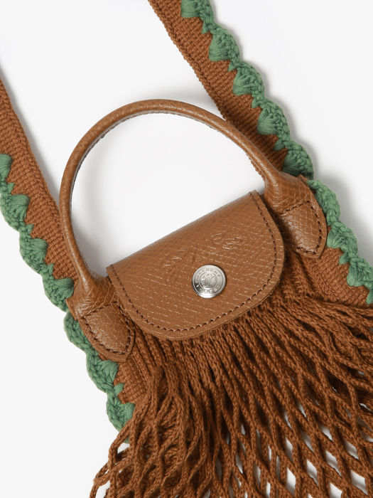 Longchamp Le pliage filet crochet Messenger bag Brown