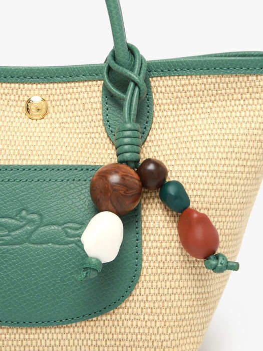 Longchamp Le panier pliage perles Sacs porté travers Vert