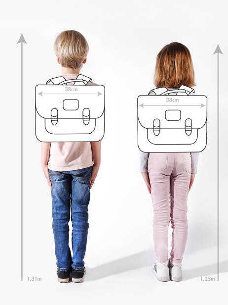 Cartable 2 Compartiments Lily Girls Stones and bones Multicolore girls G vue secondaire 1