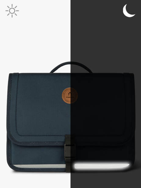 Cartable 2 Compartiments Cabaia Bleu school M vue secondaire 5