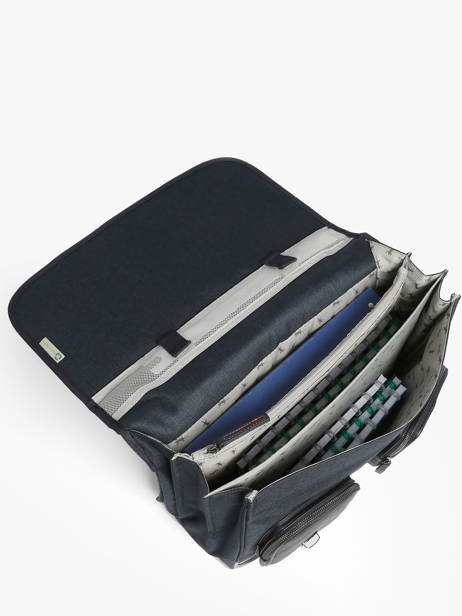 Satchel For Kids 3 Compartments Cameleon Blue vintage urban CA41 other view 3