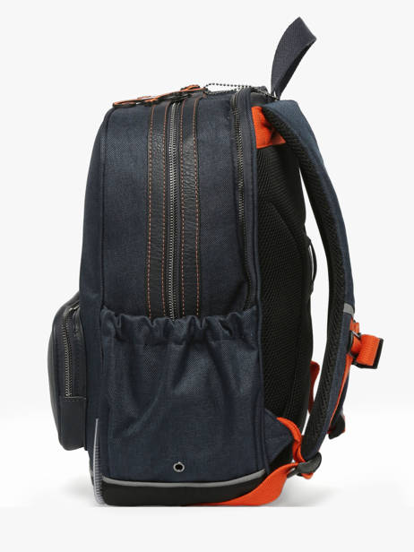 Sac à Dos 2 Compartiments Cameleon Bleu vintage urban SO40 vue secondaire 2