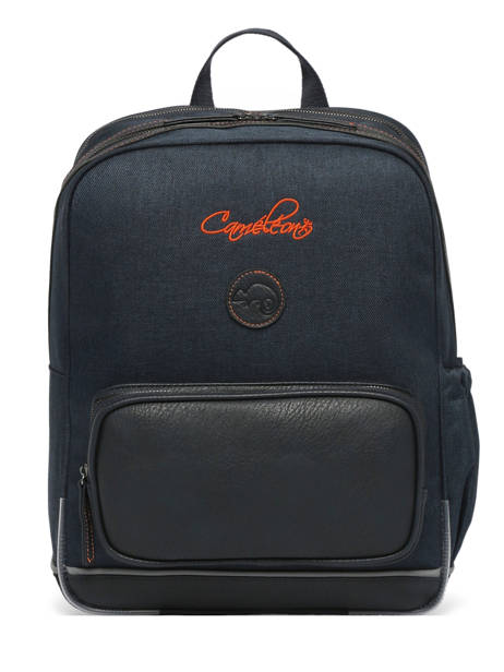 Sac à Dos 2 Compartiments Cameleon Bleu vintage urban SO40 vue secondaire 7