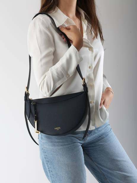 Shoulder Bag Faubourg Leather Lancel Blue faubourg A13525 other view 1
