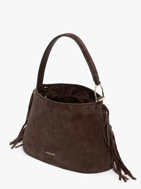 Sac Bandoulière Country Etrier Marron country ECOU161M vue secondaire 3